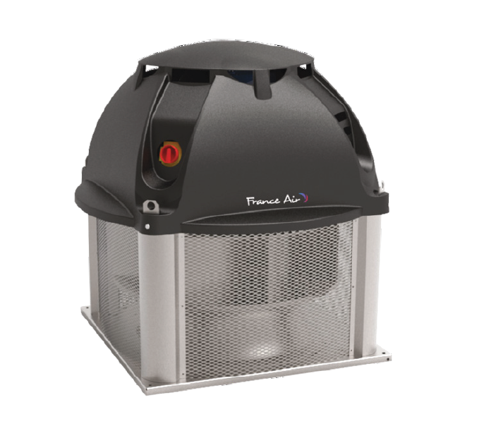 Evacuating large volumes of air and smoke in industrial applications